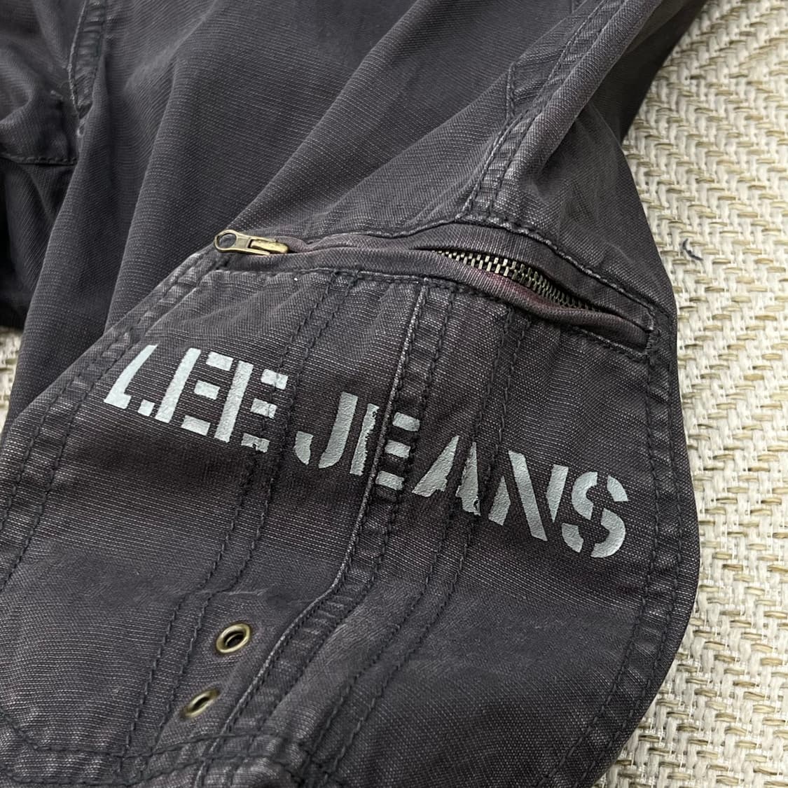 리 레터링 카고 팬츠 r3118 상품이미지4