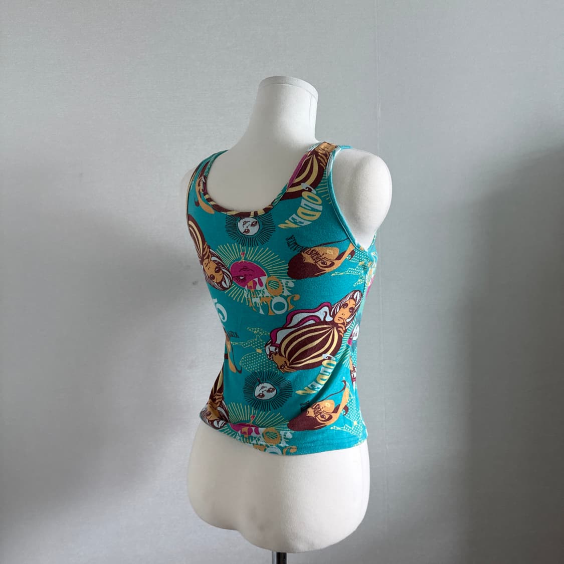 민트 그래픽 슬리브리스 나시 상품이미지2