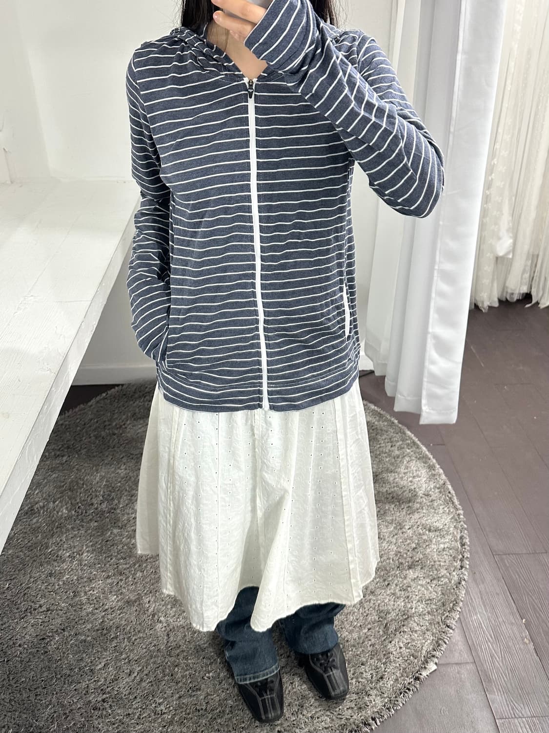 mele sport stripe hood zipup 상품이미지3