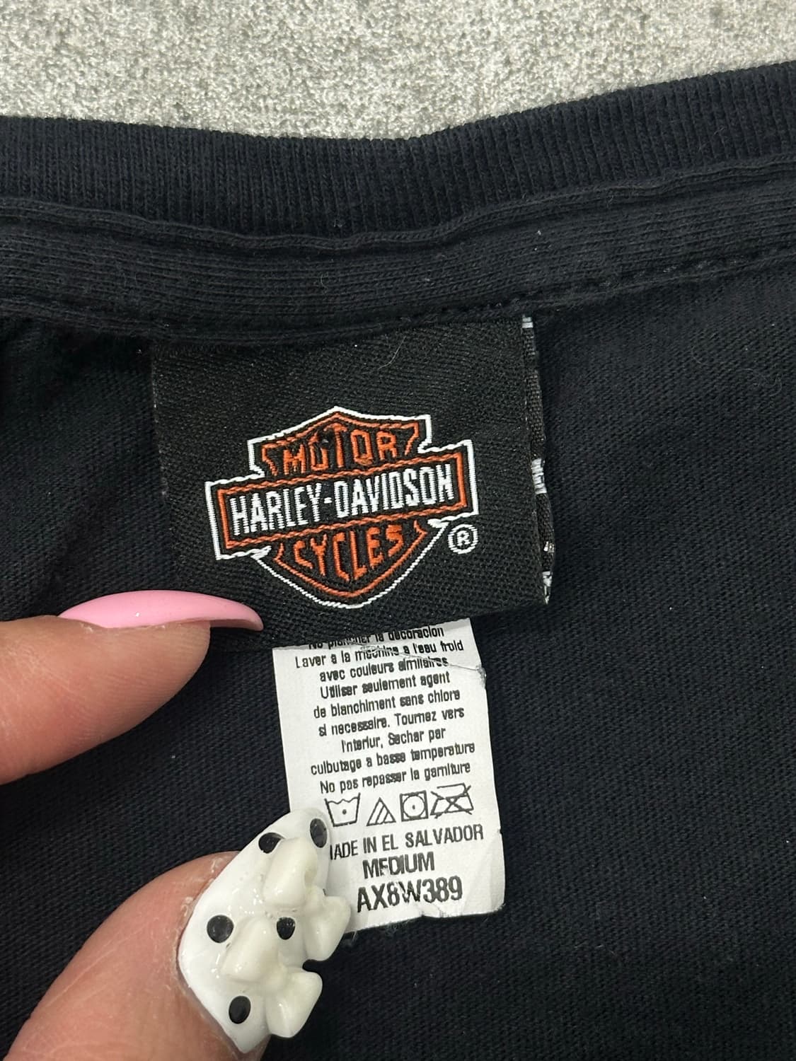 할리데이비슨 핑크 로고 반팔티 상품이미지7