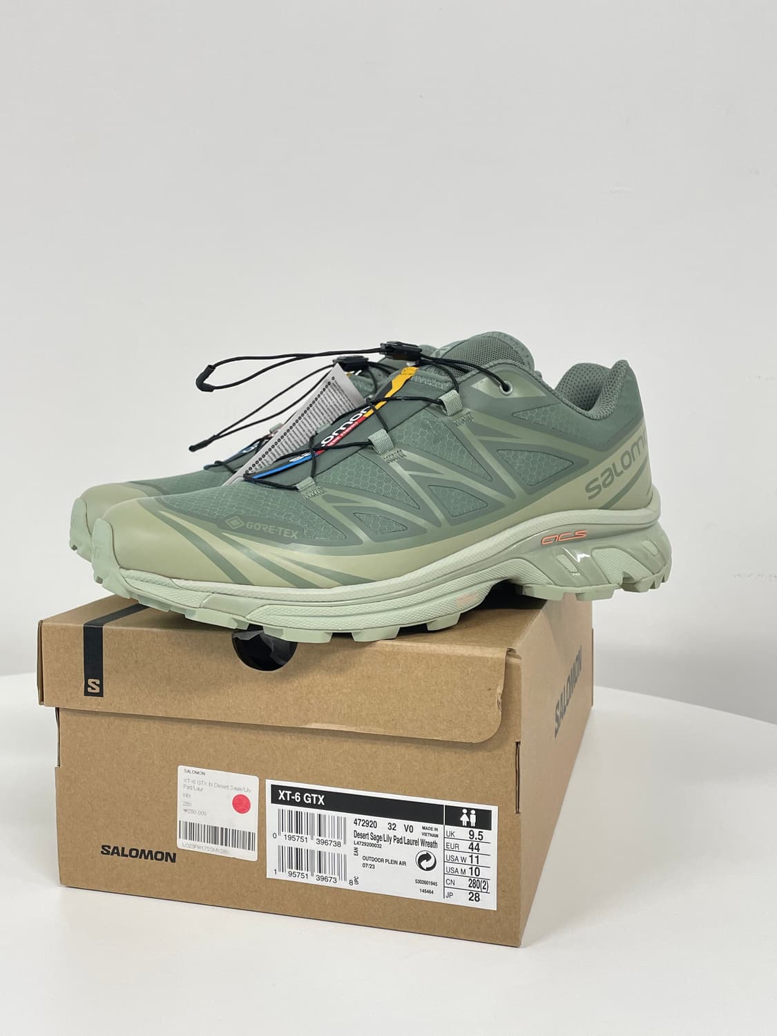 새상품 살로몬 XT-6 고어텍스 데저트 세이지 280 상품이미지6