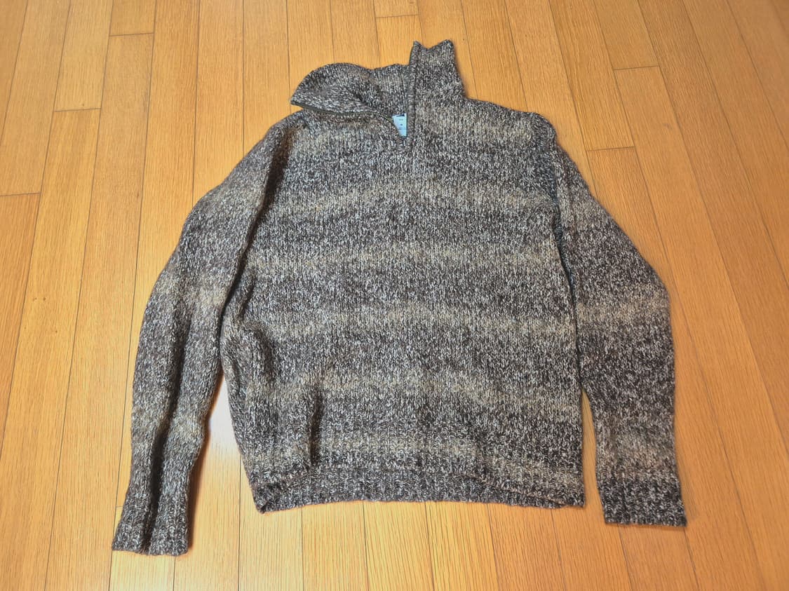 Gap 갭 브라운 반집업 니트 상품이미지1