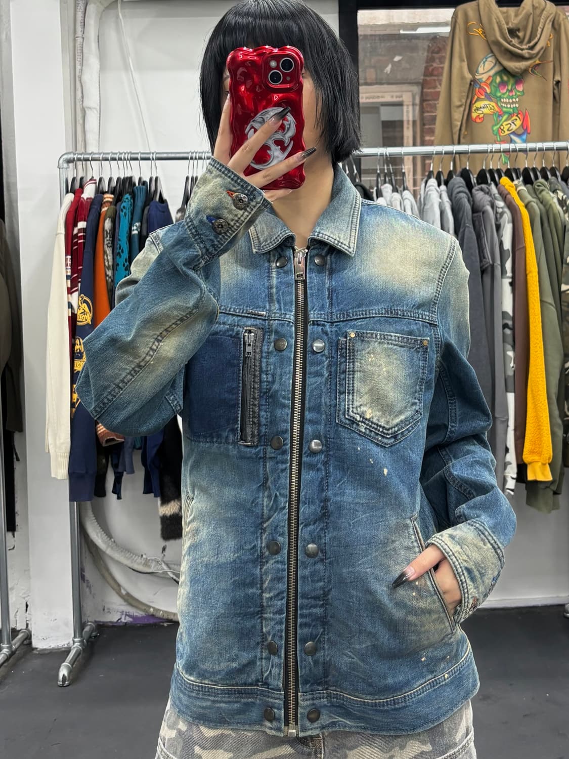 디젤 인더스트리 대미지 데님자켓 상품이미지4