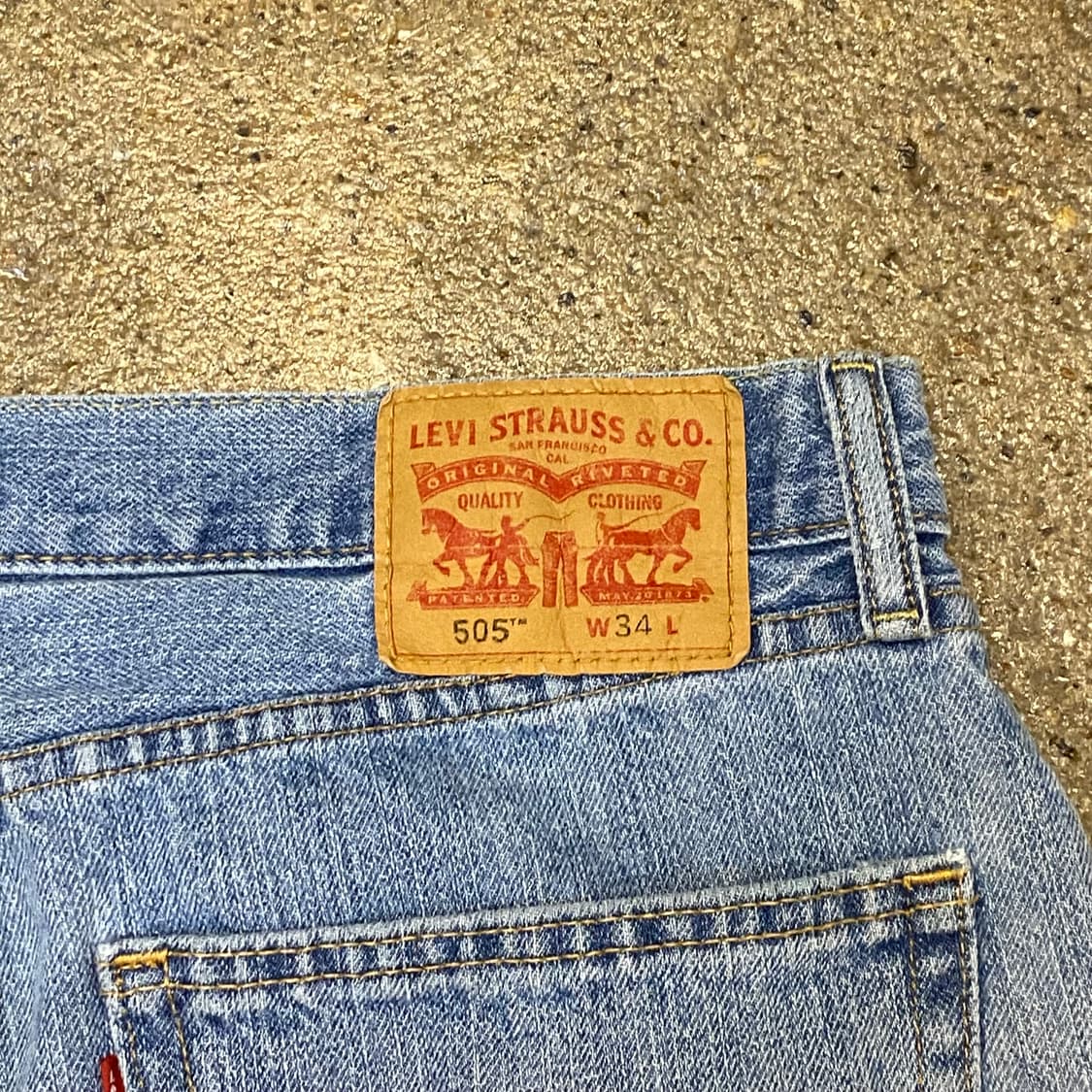 미국 빈티지 리바이스 505 연청바지 34size 상품이미지7