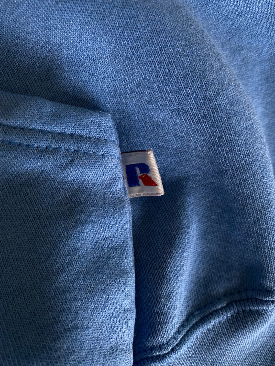 (XL) 90s 빈티지 러셀 후드 스카이블루 상품이미지4