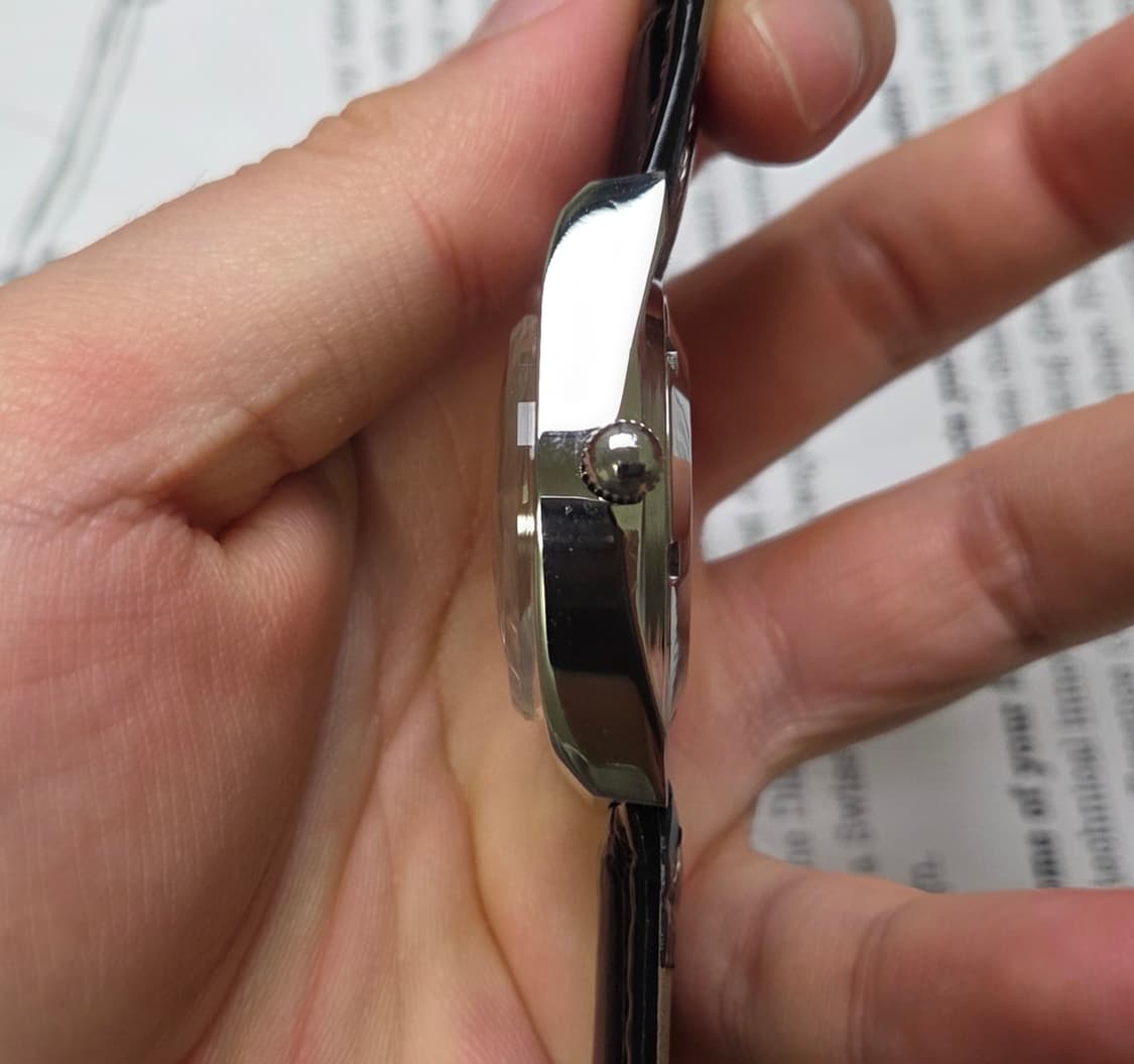 빈티지 라도 골드사브레 컷유리(각유리) 애플민트 데이데이트 오토매틱  상품이미지6