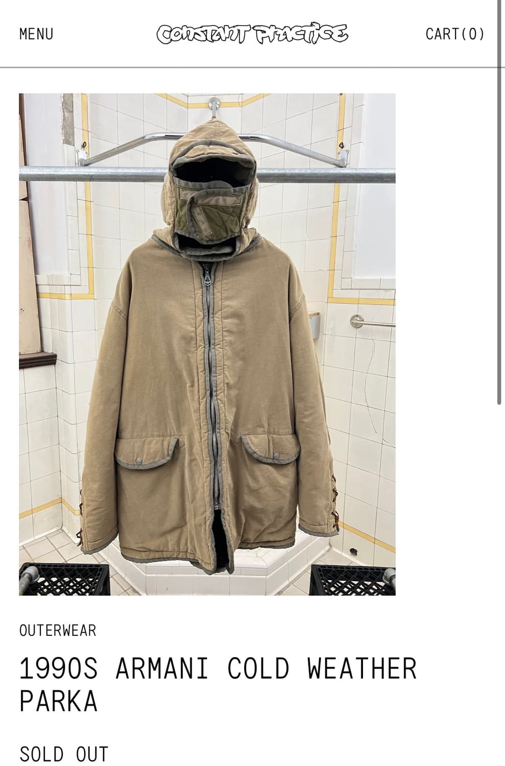 90s Armani jeans, Emporio armani 마스크 파카 상품이미지10