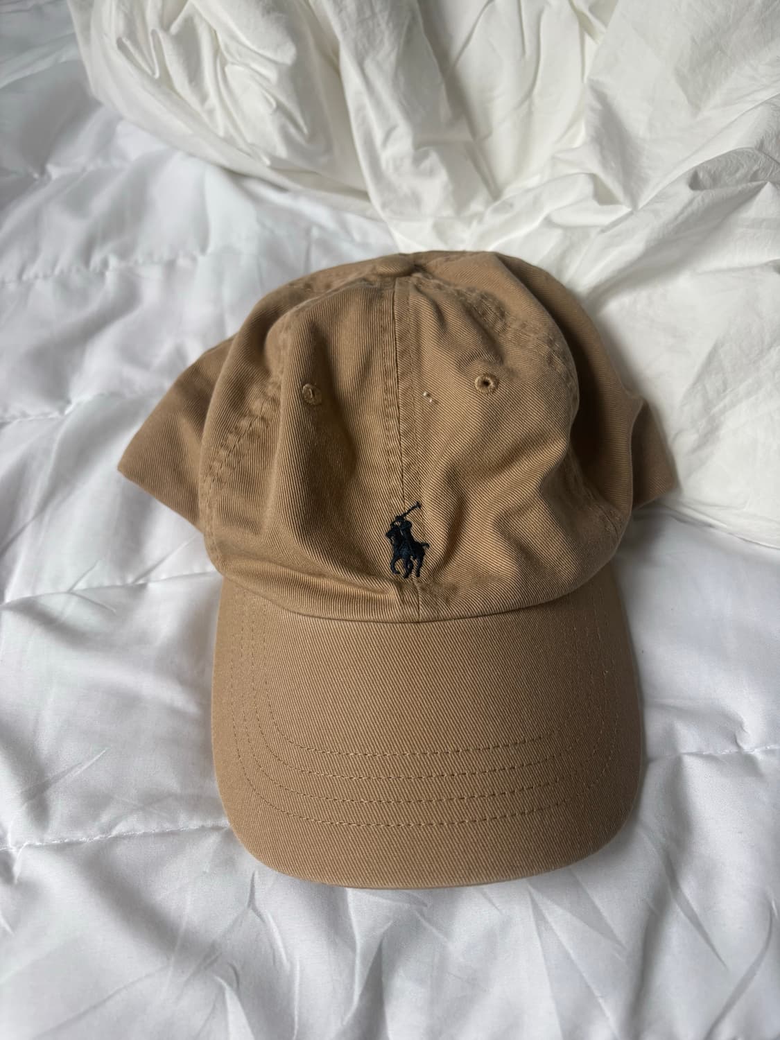 폴로 랄프로렌 베이지 볼캡 모자 상품이미지1