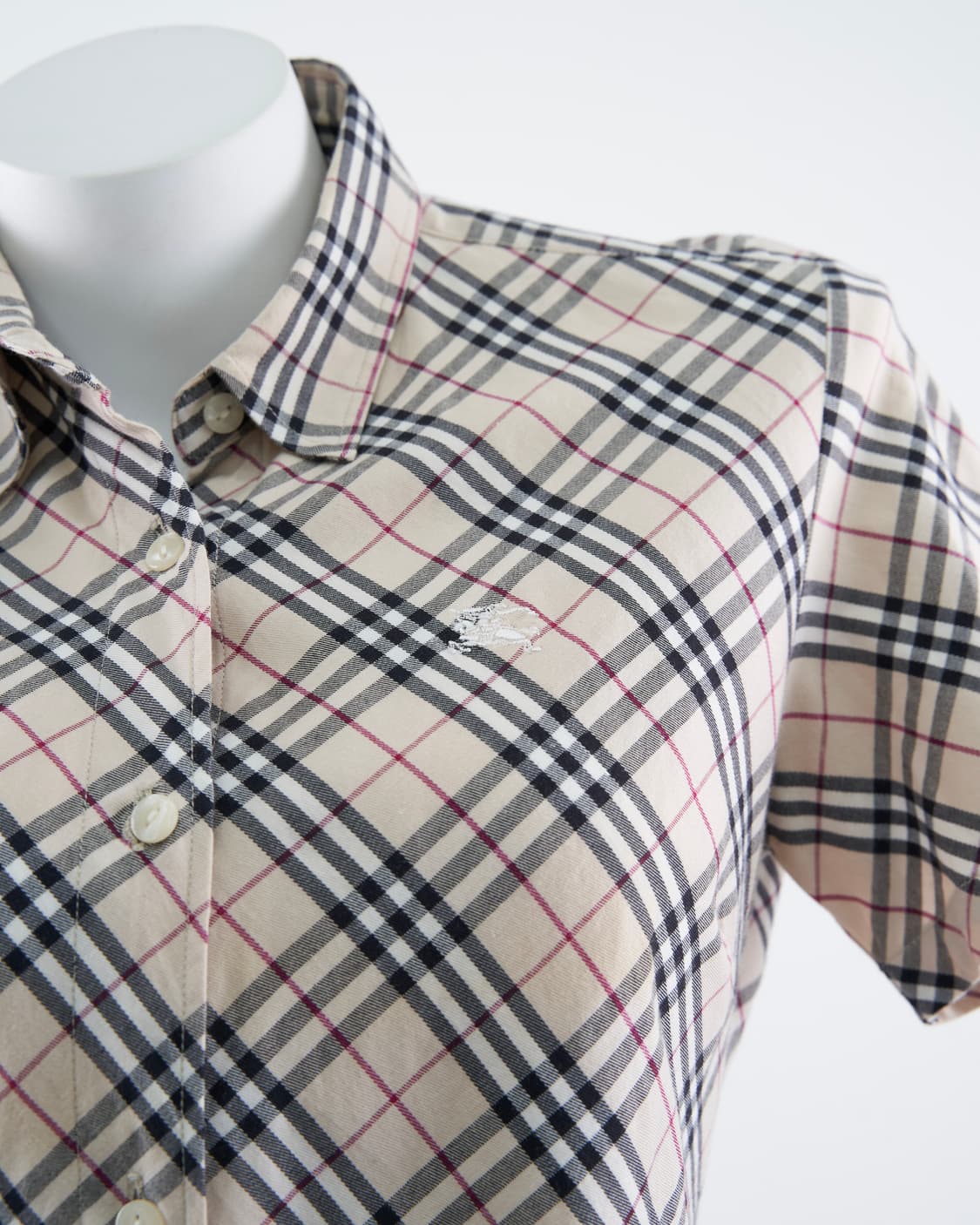 Burberry 런던라벨 노바체크 반팔 셔츠 상품이미지4