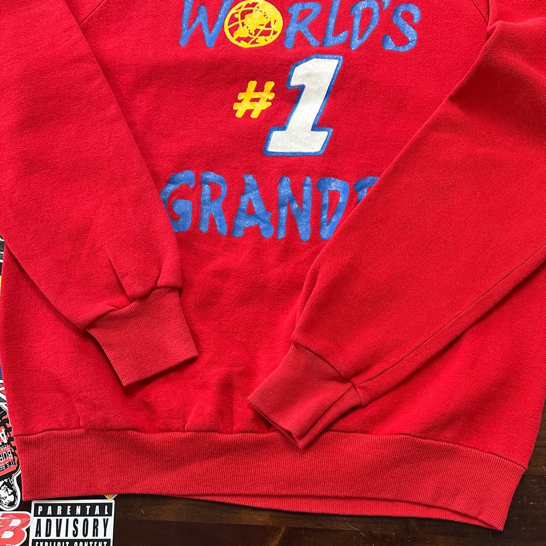 8~90s USA 세계 최고의 할아버지 빈티지 스웻셔츠 S 상품이미지5