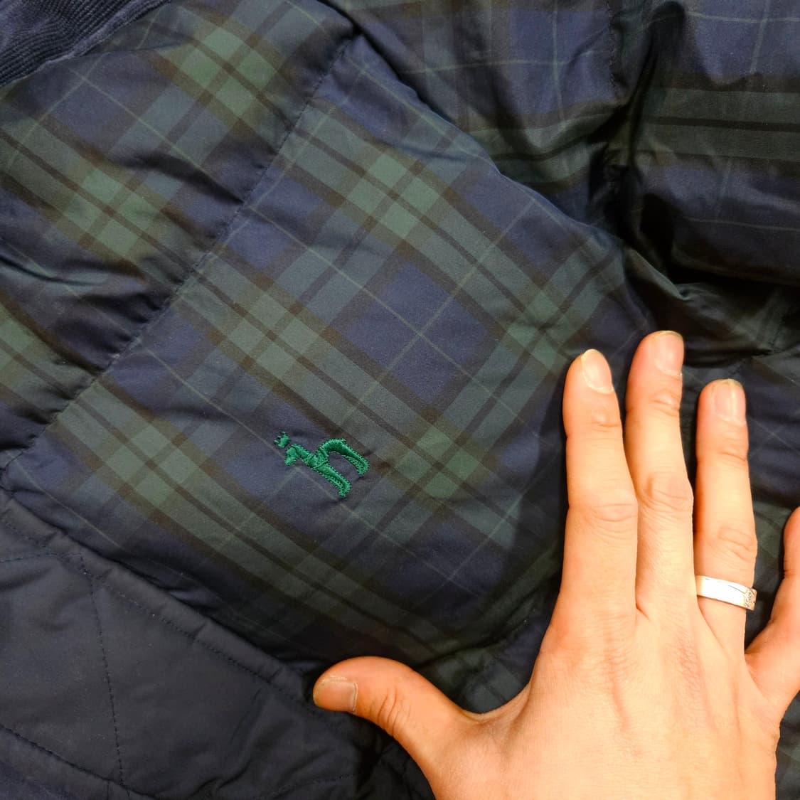 헤지스(HAZZYS) 21FW 타탄체크 빅후드 다운패딩  상품이미지6