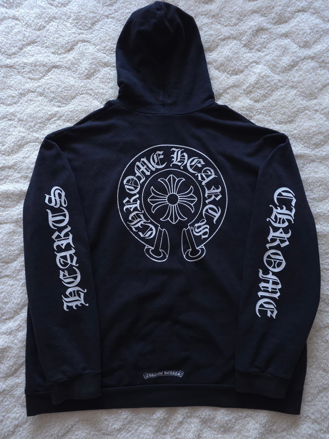 [XXL] 크롬하츠 풀오버 모노그램 홀스슈 후드 블랙 상품이미지2