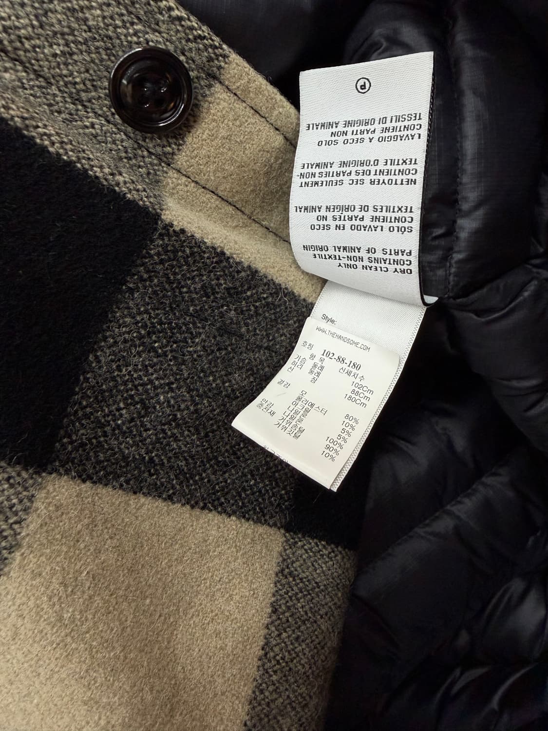 L/ R13 알써틴 구스다운 버팔로 울 패딩점퍼 상품이미지9