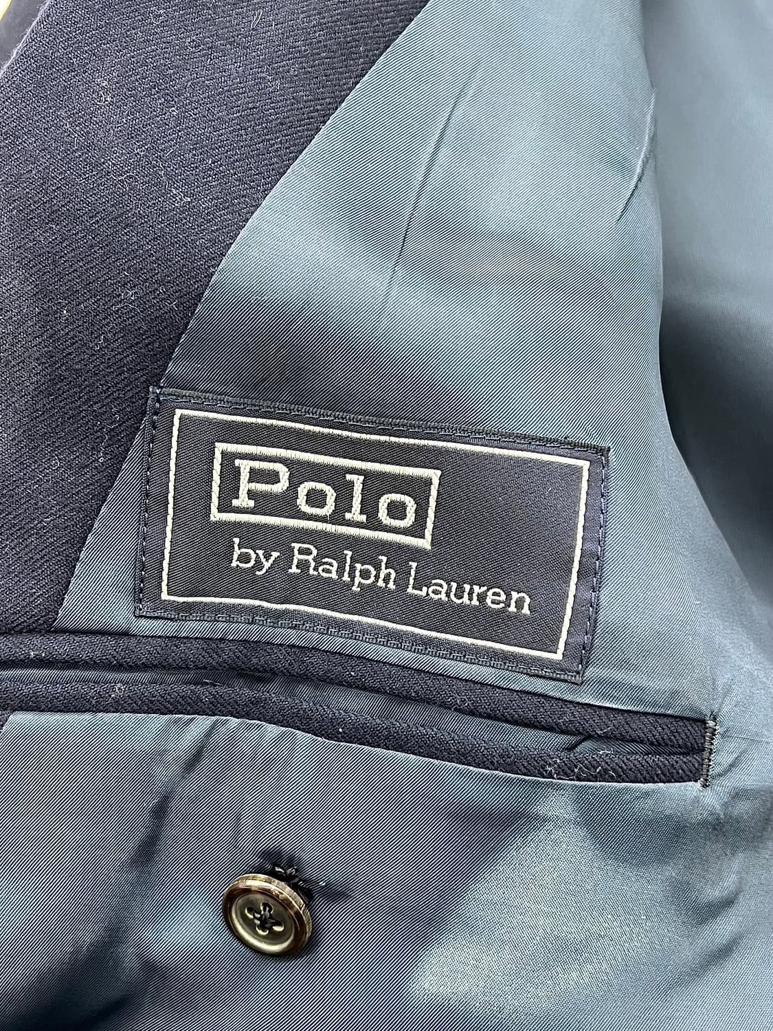 폴로 랄프로렌 네이비 숄 패드 금장 더블 브레스티드  2b 블레이저 상품이미지7