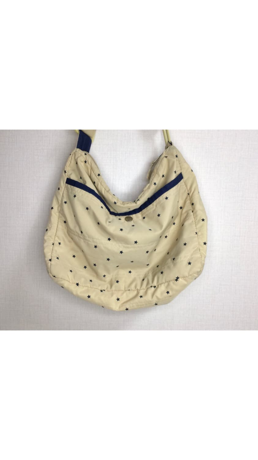빈티지 베이지 네이비 별 무늬 크로스백 숄더백 상품이미지6