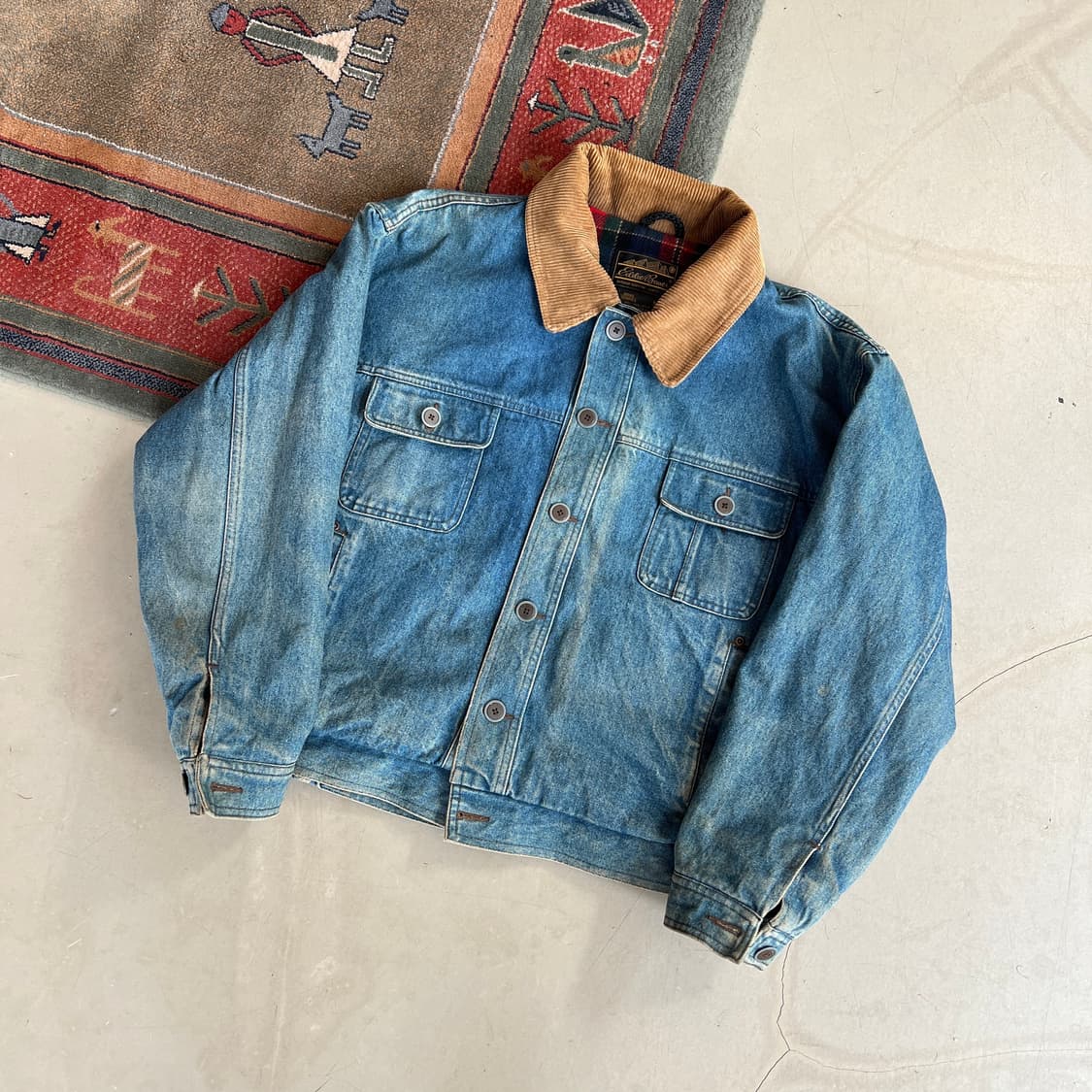 80s 에디바우어 데님 트러커 자켓 상품이미지2