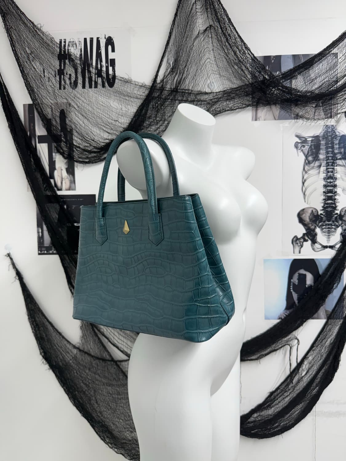 00s stud leather tote bag 상품이미지5