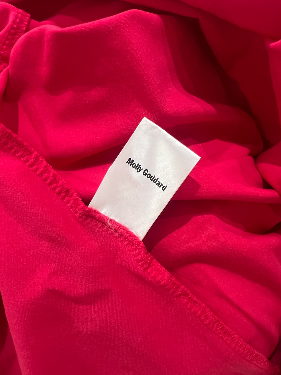 몰리 고다드 Molly Goddard 핑크 드레이핑 롱 원피스 S 센스익 상품이미지10