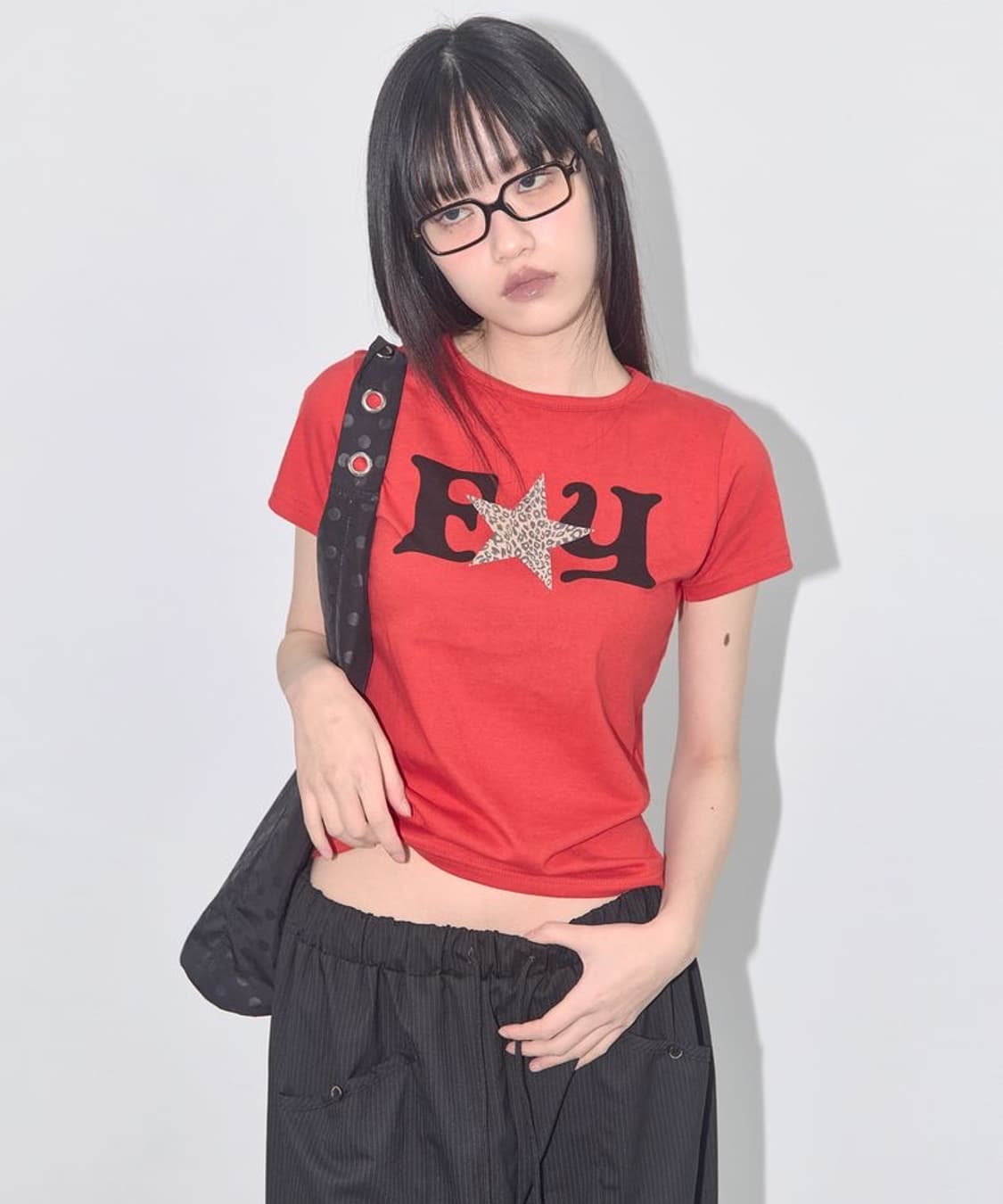 팬시클럽 FY 레오파드 티셔츠 레드 상품이미지1