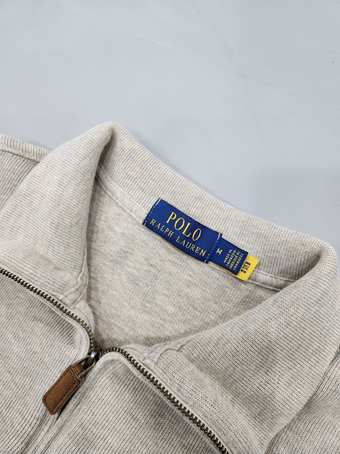 폴로 랄프로렌 하프집업 스웻셔츠 베이지 M 상품이미지6