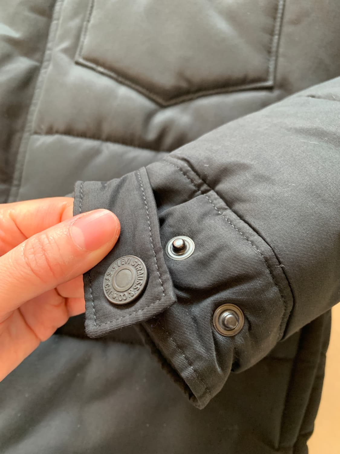 levis 리바이스 패디드 점퍼 블랙 M 상품이미지3