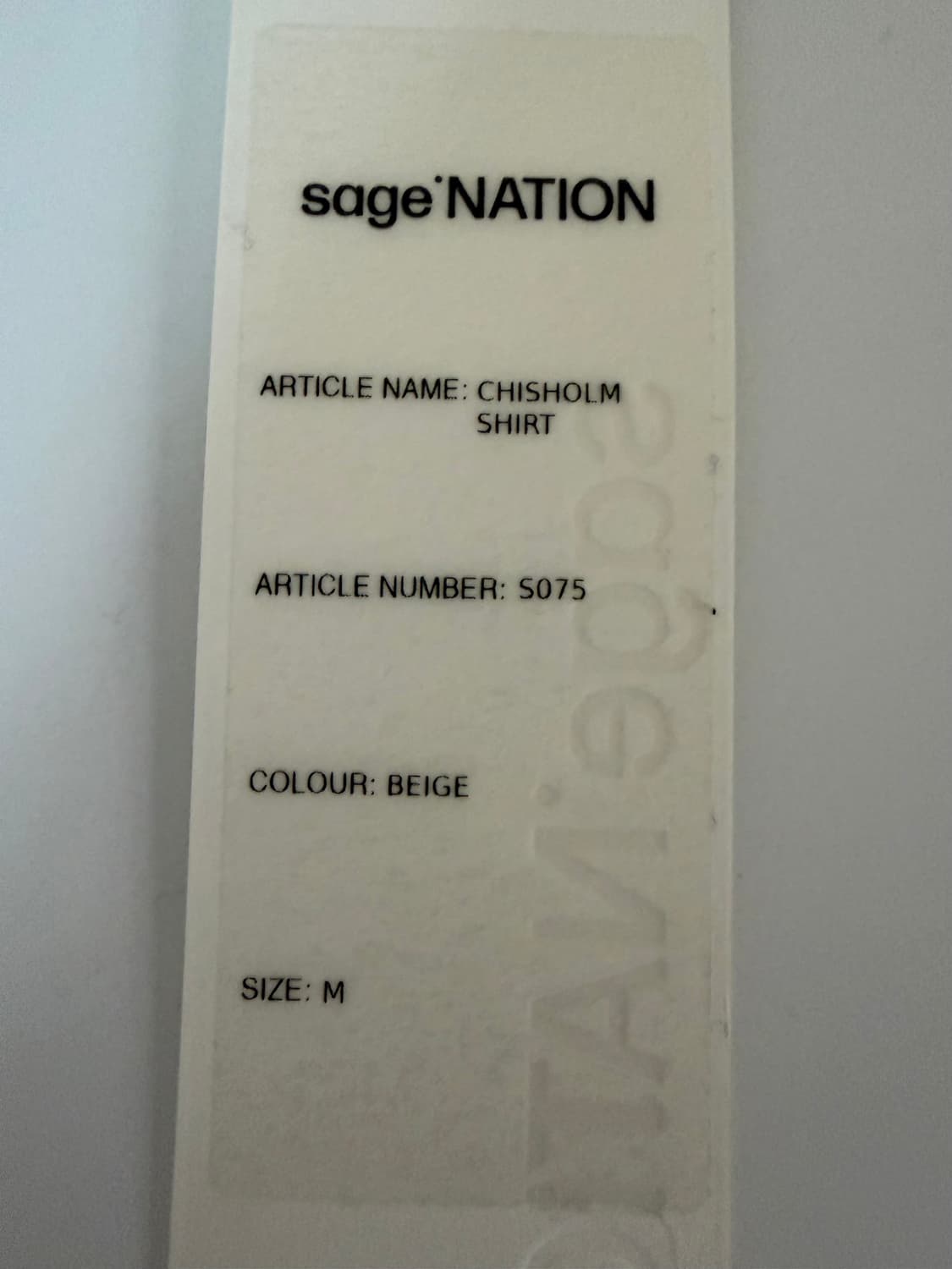 세이지네이션 sage NATION 24ss chisholm shirt 상품이미지4