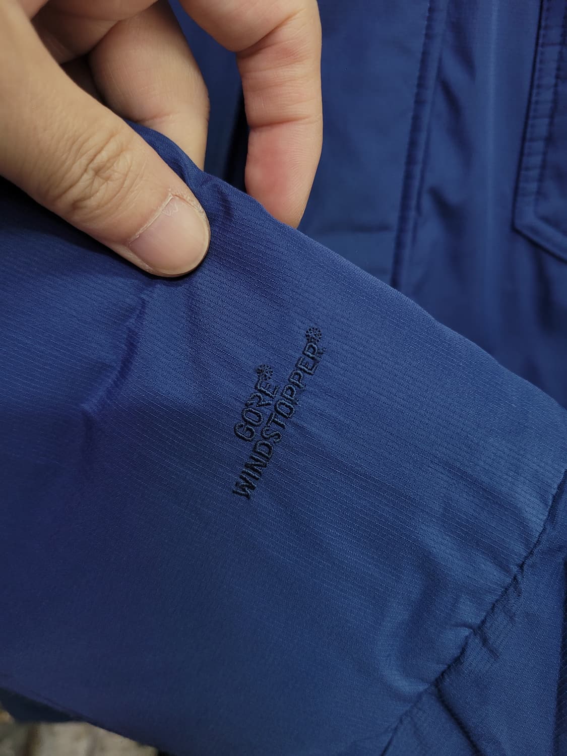 KOLON 코오롱 GORE 블루 퍼 후드 패딩 점퍼 상품이미지4