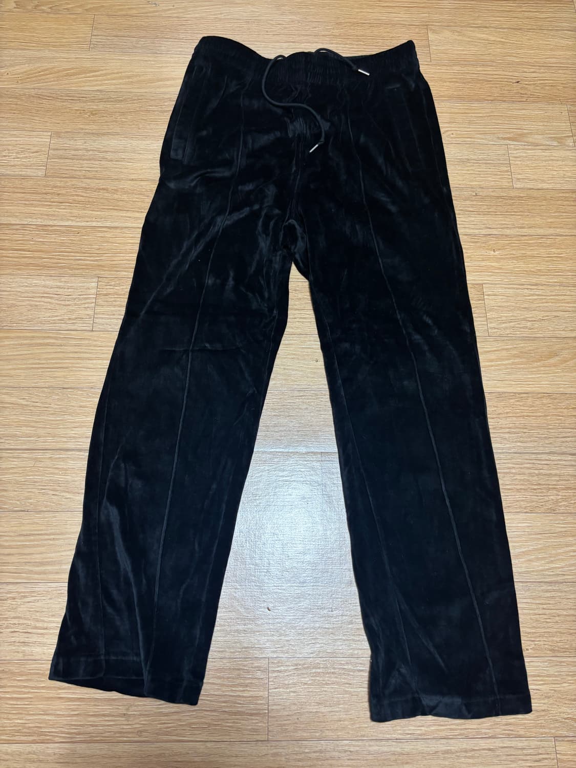 브라운야드 벨벳 트레이닝 바지 블랙 상품이미지1