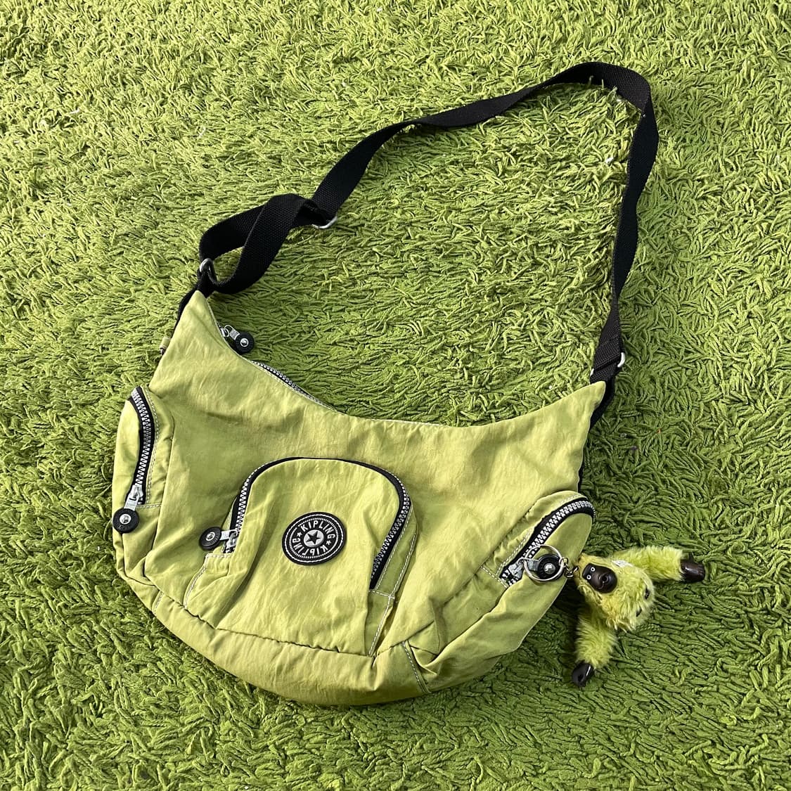 키플링 숄더백 연두색 상품이미지1