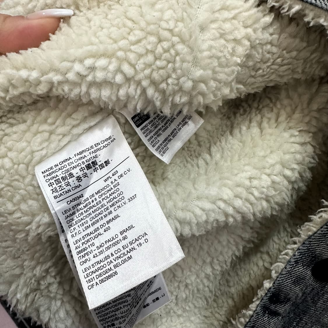 리바이스 중청 쉐르파 트러커 자켓S 상품이미지6