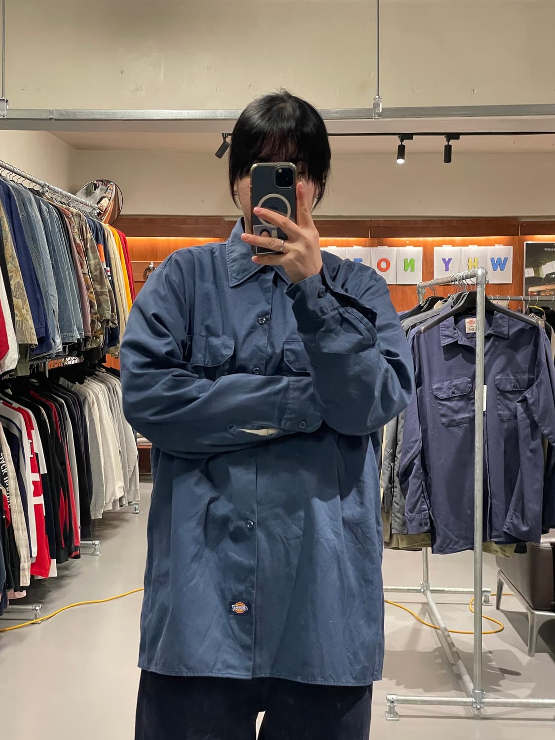 디키즈 워크 셔츠(블루)   상품이미지2