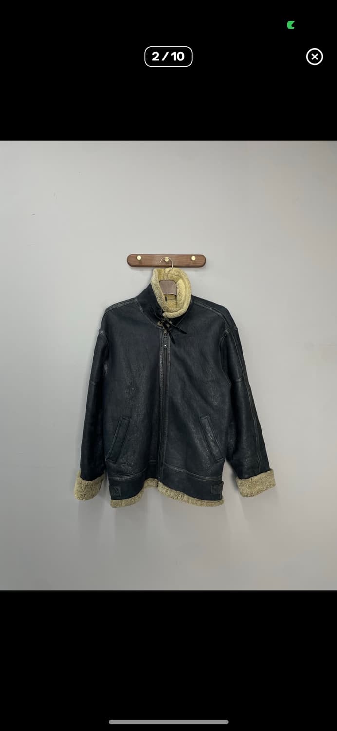 빈티지 양털 가죽 무스탕 자켓 A3197 상품이미지2