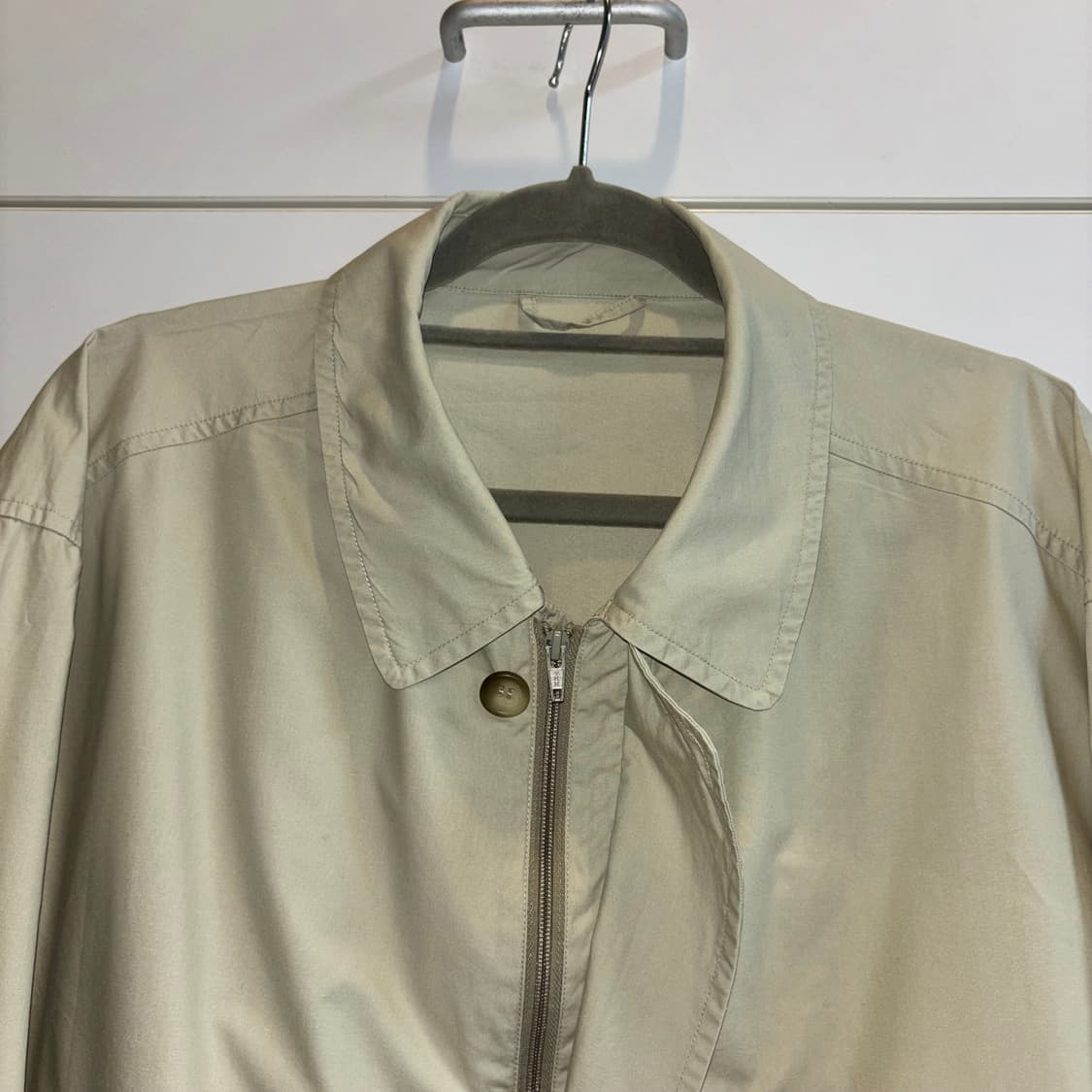 남녀공용 베이지 봄버 블루종 자켓 상품이미지6