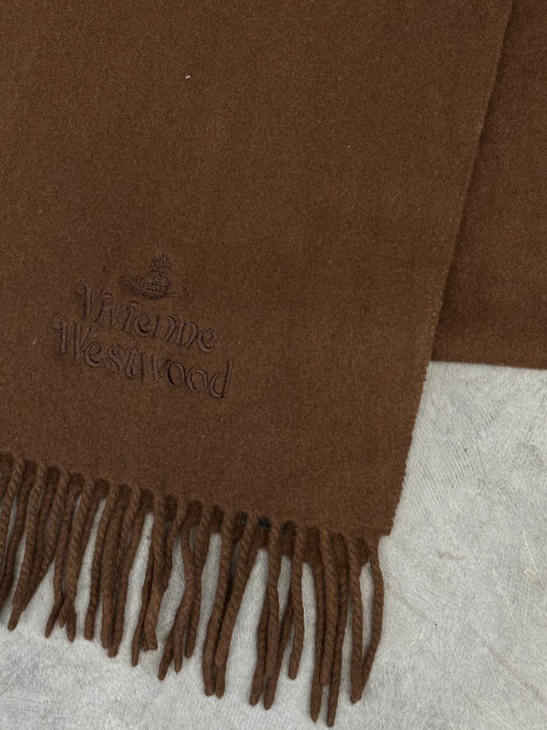 Vivienne Westwood 비비안웨스트우드 브라운 머플러 상품이미지4