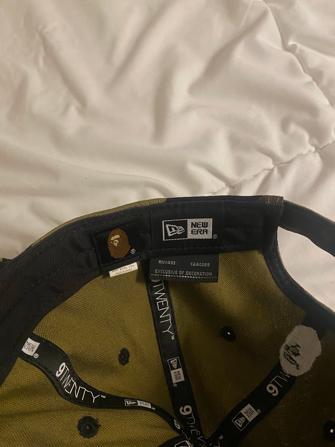 Bape 베이프 스타 뉴에라 콜라보 카모 볼캡 상품이미지4