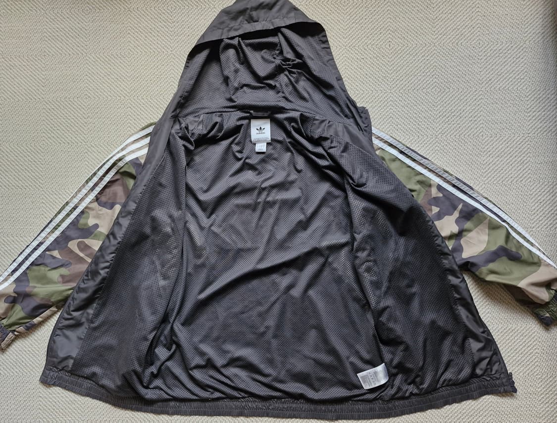 아디다스 카모 삼선 윈드브레이커 L 상품이미지6