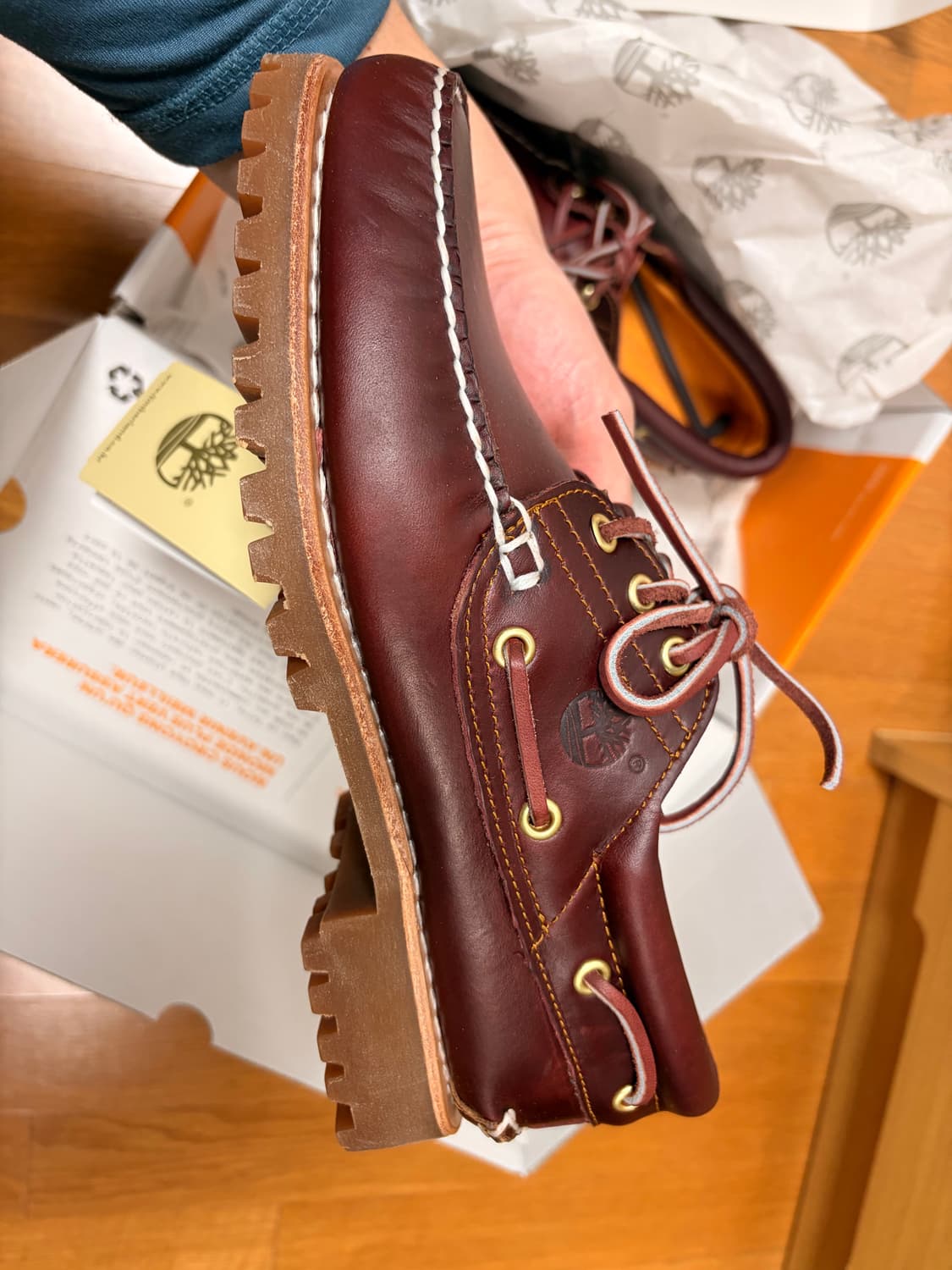 팀버랜드 어센틱 3 아이 클래식 러그 버건디 255 새상품 상품이미지3