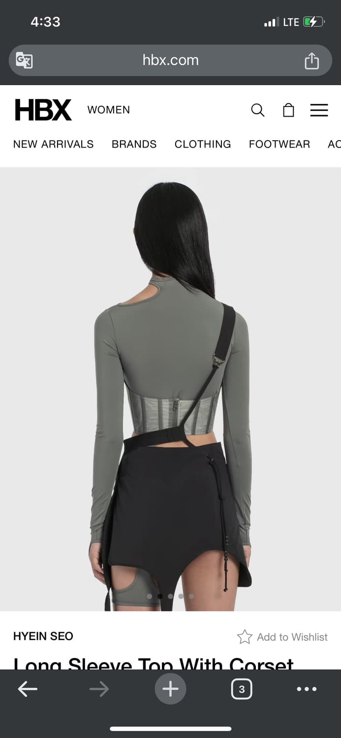 혜인서 Long Sleeve Top With Corset 상품이미지7