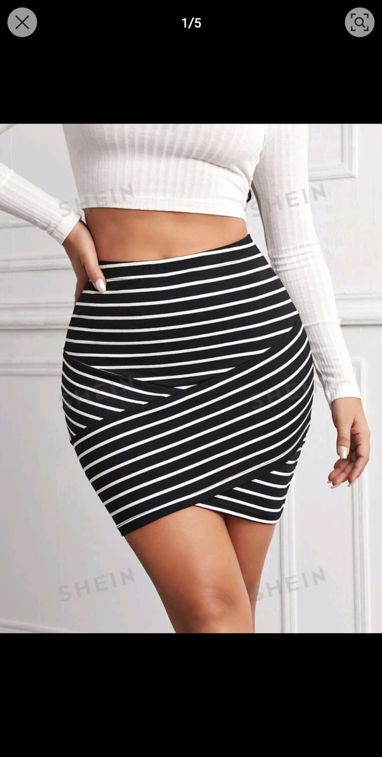 빅사이즈 밴딩미니스커트 상품이미지1