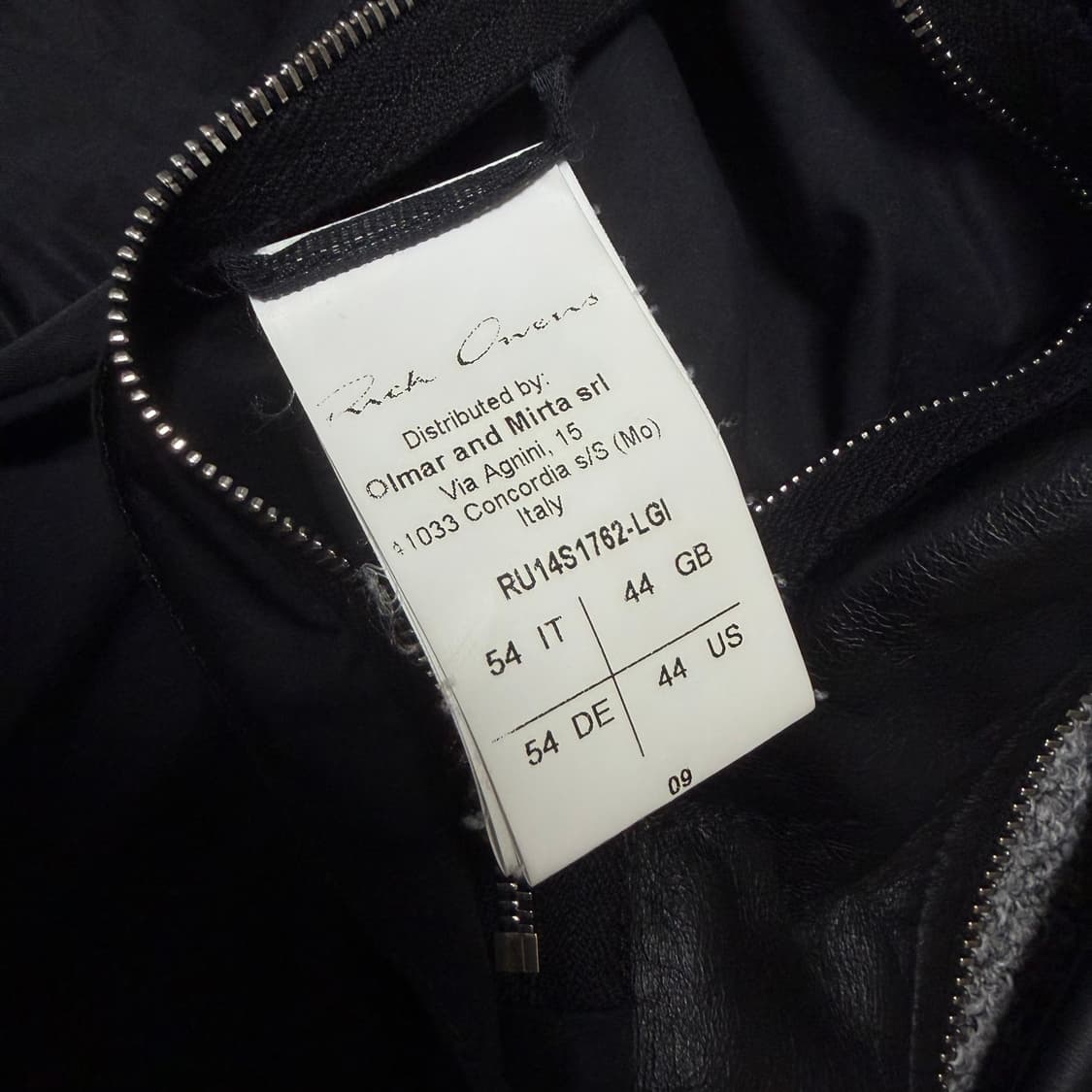 릭오웬스 몰리노 레더 자켓 상품이미지6