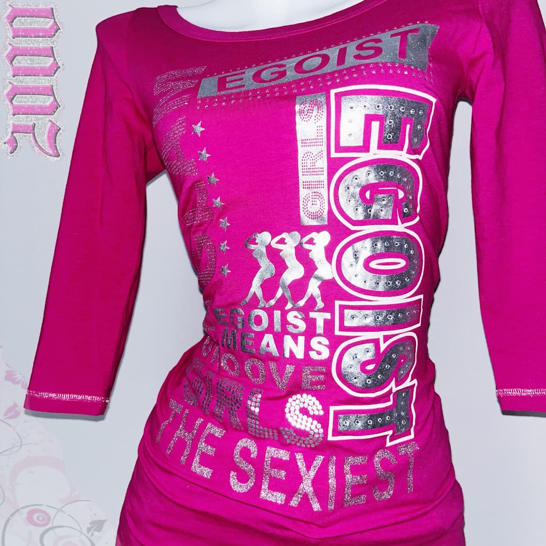 EGOIST 핫핑크 백스트랩 와투케 갸루 대장템  상품이미지1