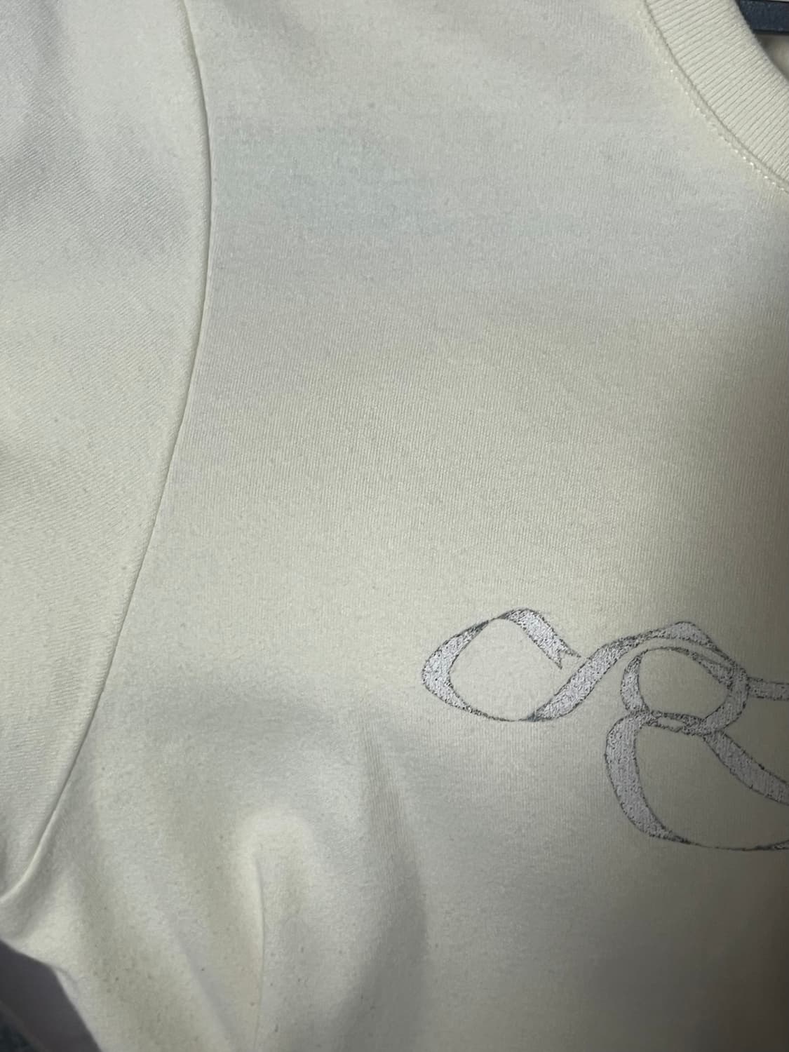 Coyseio Ribbon Side Strap T-Shirt Yellow 상품이미지4