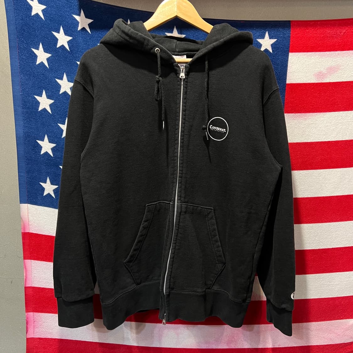 커버낫 블랙 후드집업 상품이미지1