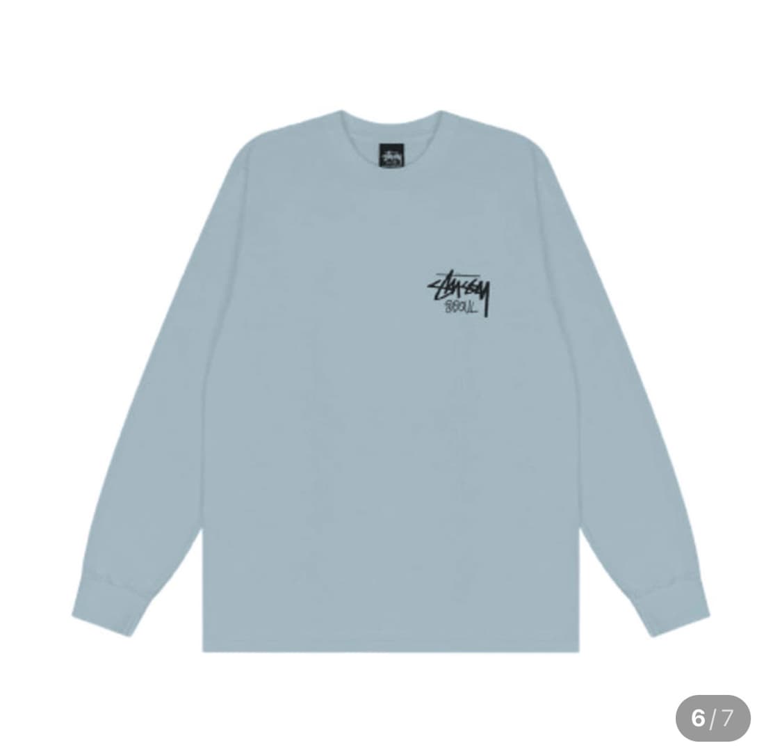 스투시 서울 롱슬리브 새상품xl 슬레이트 상품이미지2