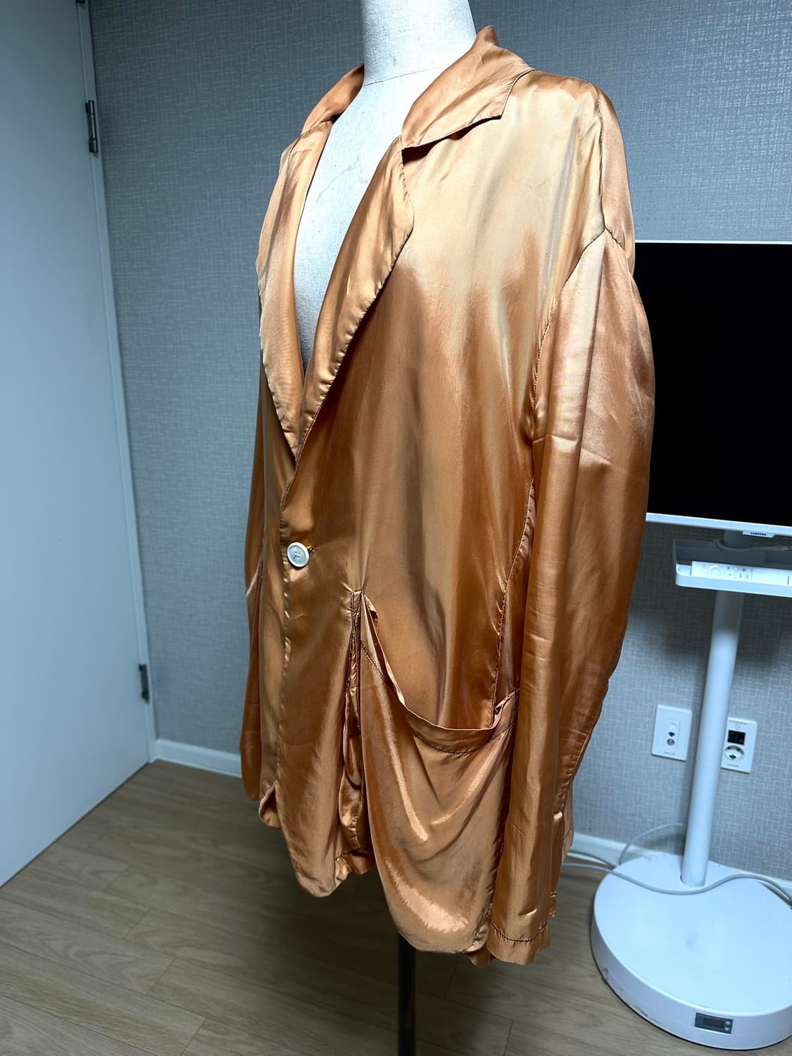 EDWARD CUMING 오렌지 실크 블레이저 2 상품이미지6