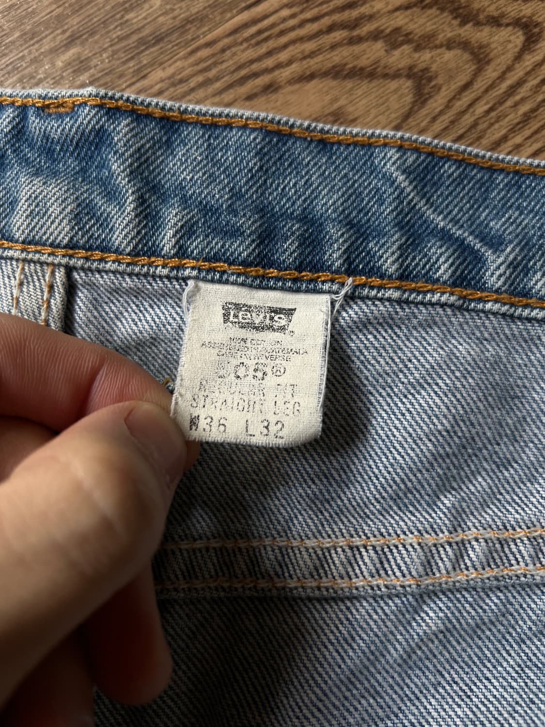 [36]90's 리바이스 USA 오렌지탭 505 데님 팬츠 상품이미지5
