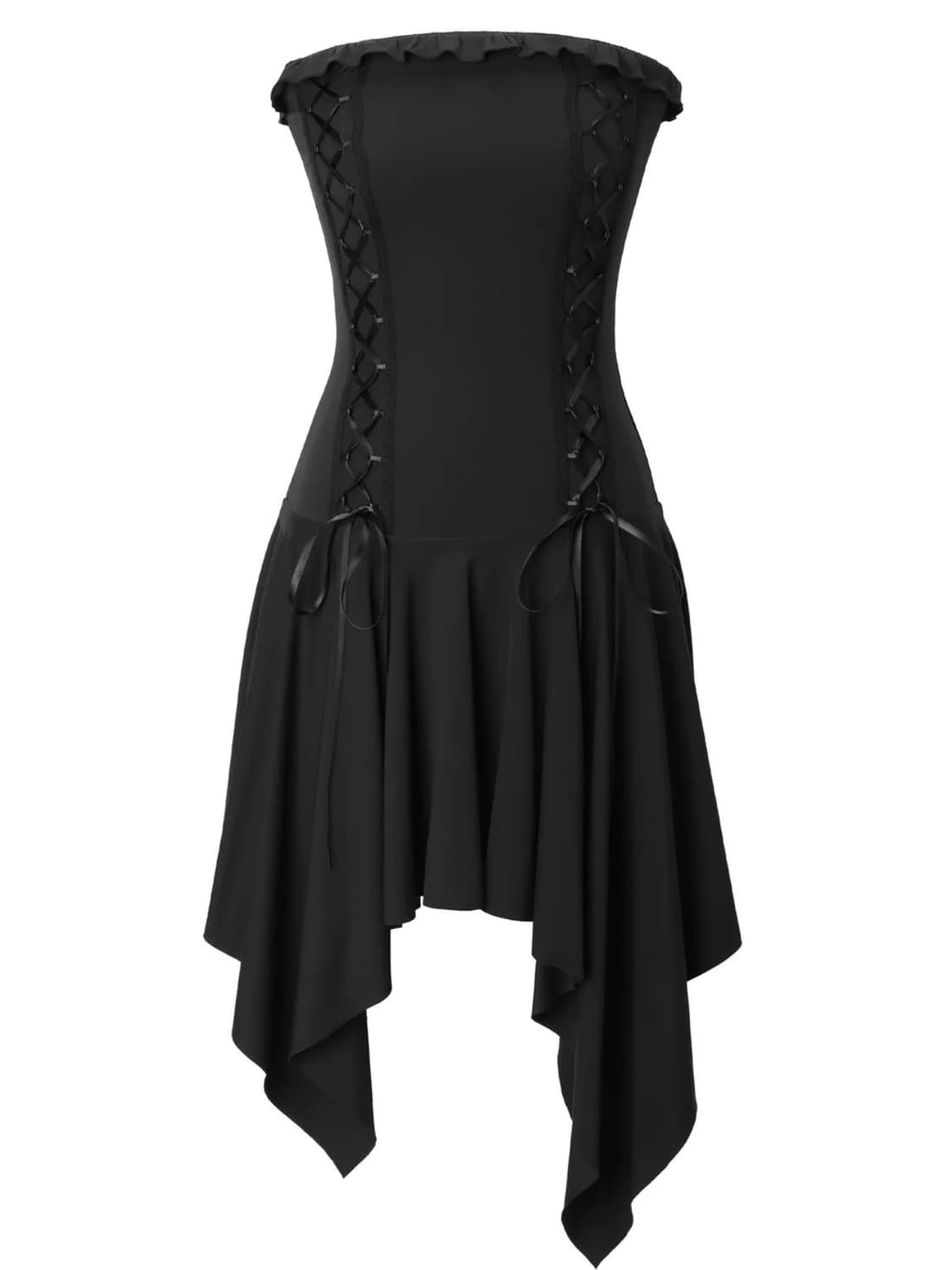 쓰리타임즈 Stretch lace up dress 상품이미지2