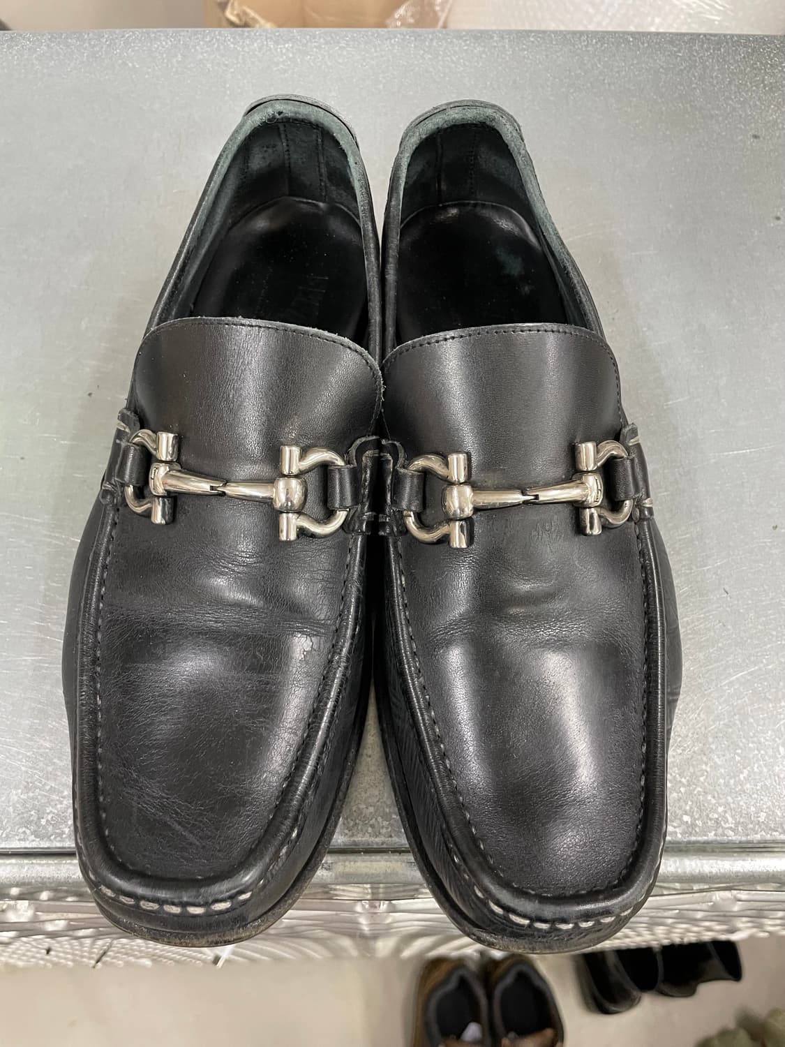 페레가모 간치니 레더 로퍼 7.5  상품이미지5