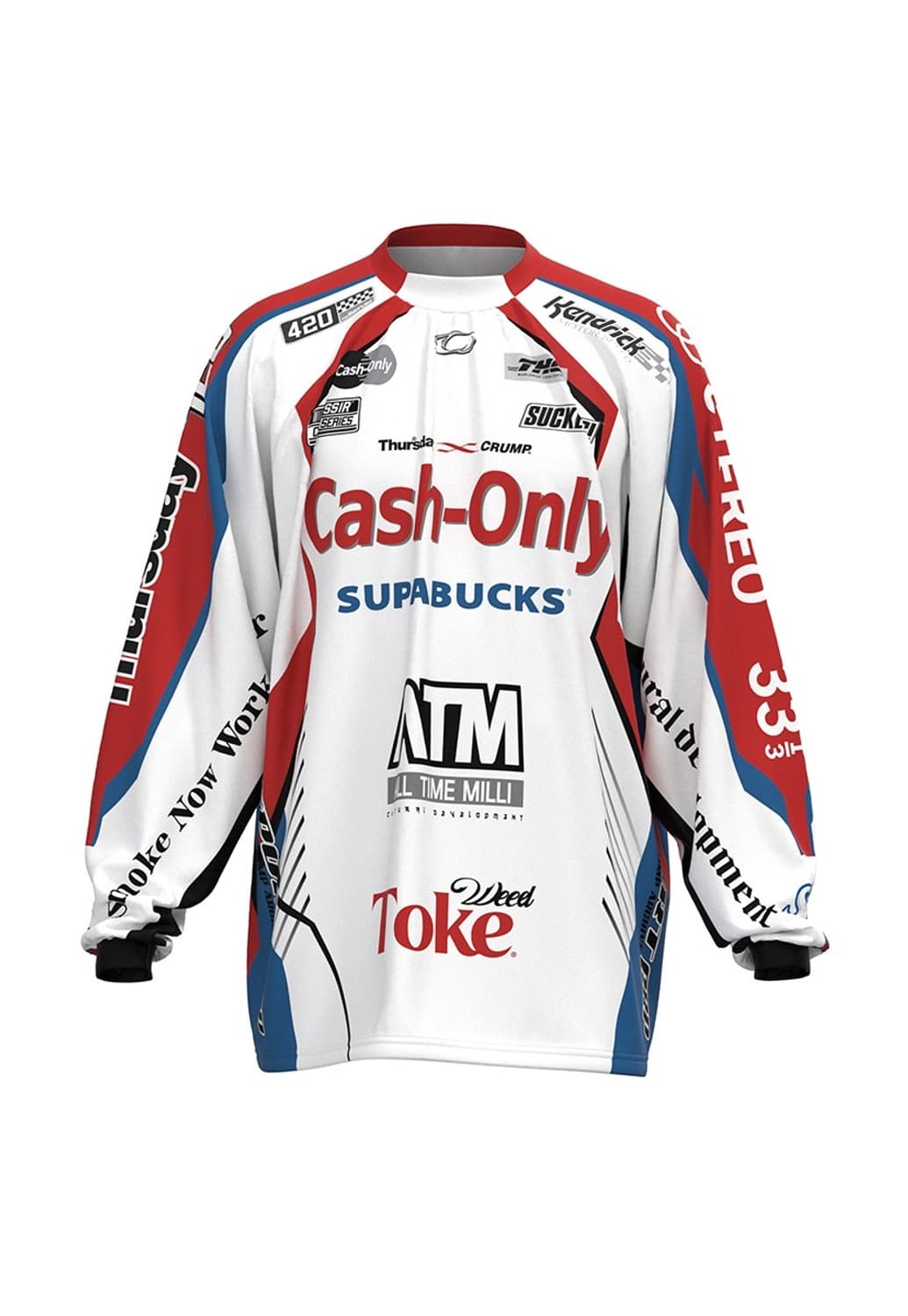 크럼프 THUR'SDAY420 x CRUMP 레이싱 져지 화이트 2 상품이미지1