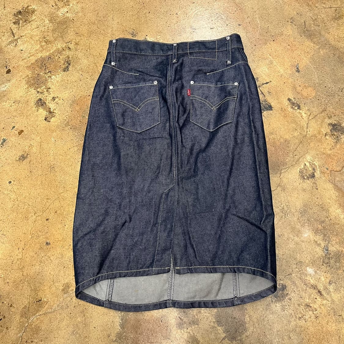[정품/M] 리바이스 미디 데님 스커트 청치마  상품이미지3